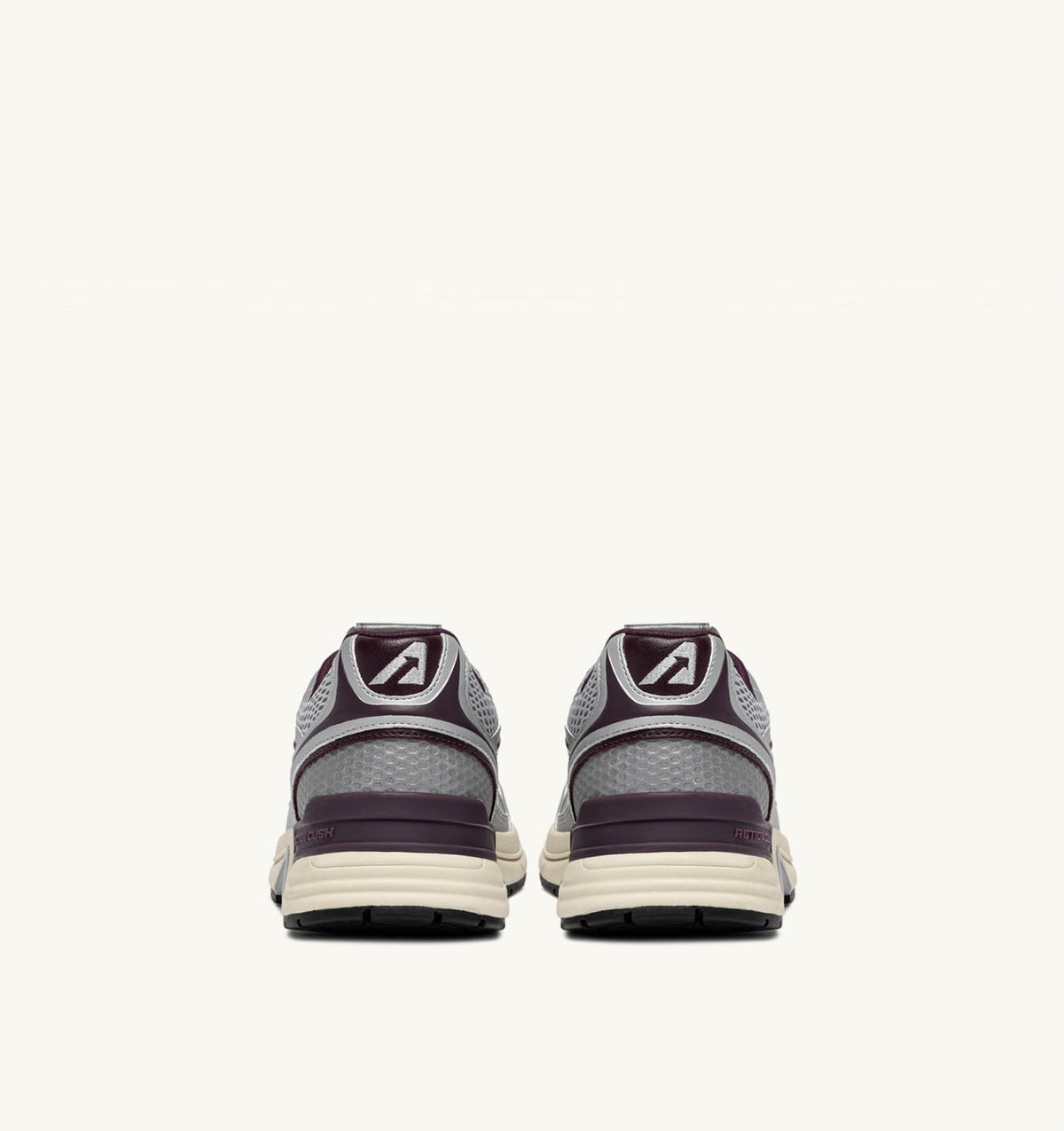 AUTRY Man HYPERWAY SNEAKERS IN SILVER, HARBOR MIST AND FIG SYNTHETIC LEATHER AND MESH