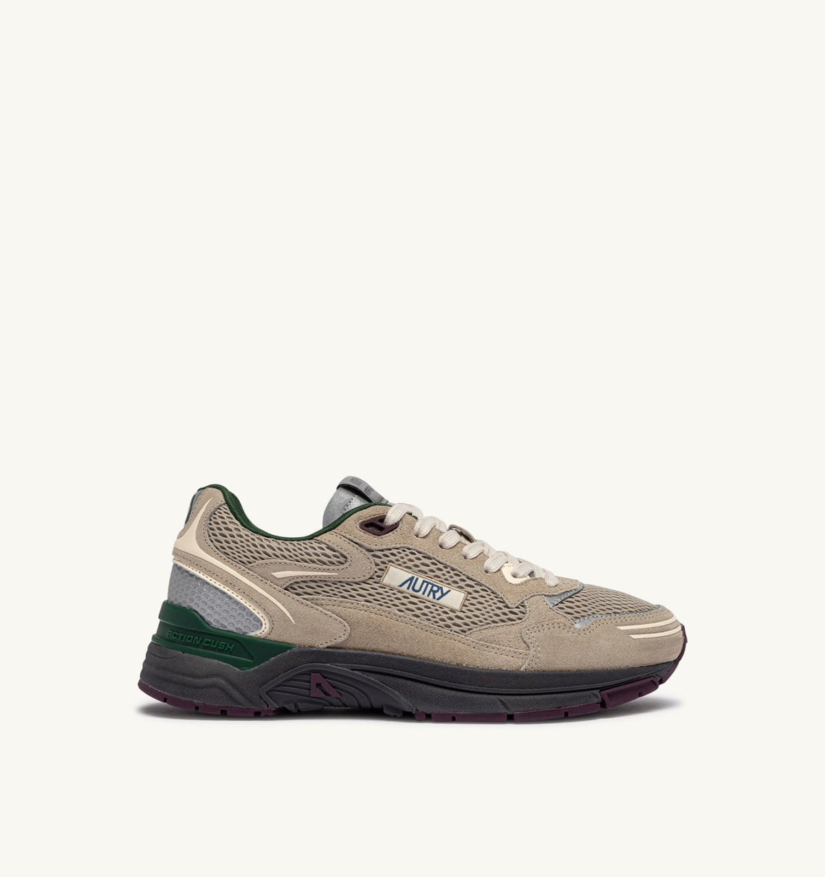 AUTRY Man HYPERWAY SNEAKERS IN BISCUIT AND AFTERGLOW SUEDE AND MESH