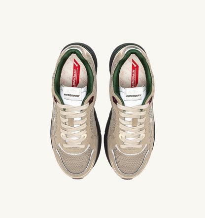AUTRY Man HYPERWAY SNEAKERS IN BISCUIT AND AFTERGLOW SUEDE AND MESH