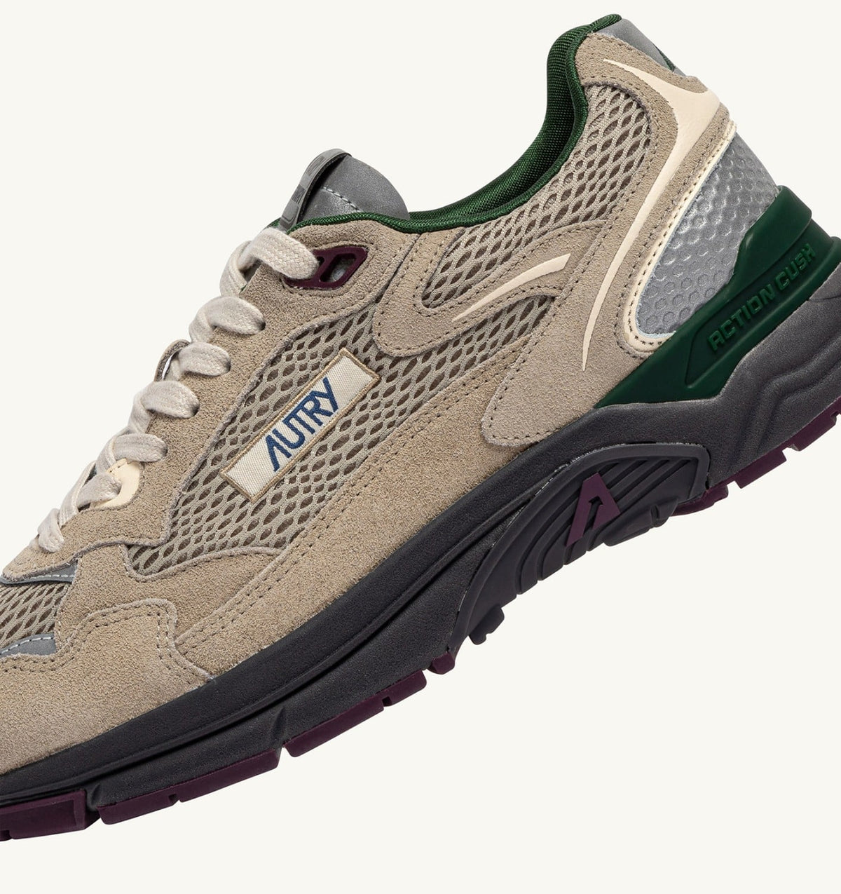 AUTRY Man HYPERWAY SNEAKERS IN BISCUIT AND AFTERGLOW SUEDE AND MESH