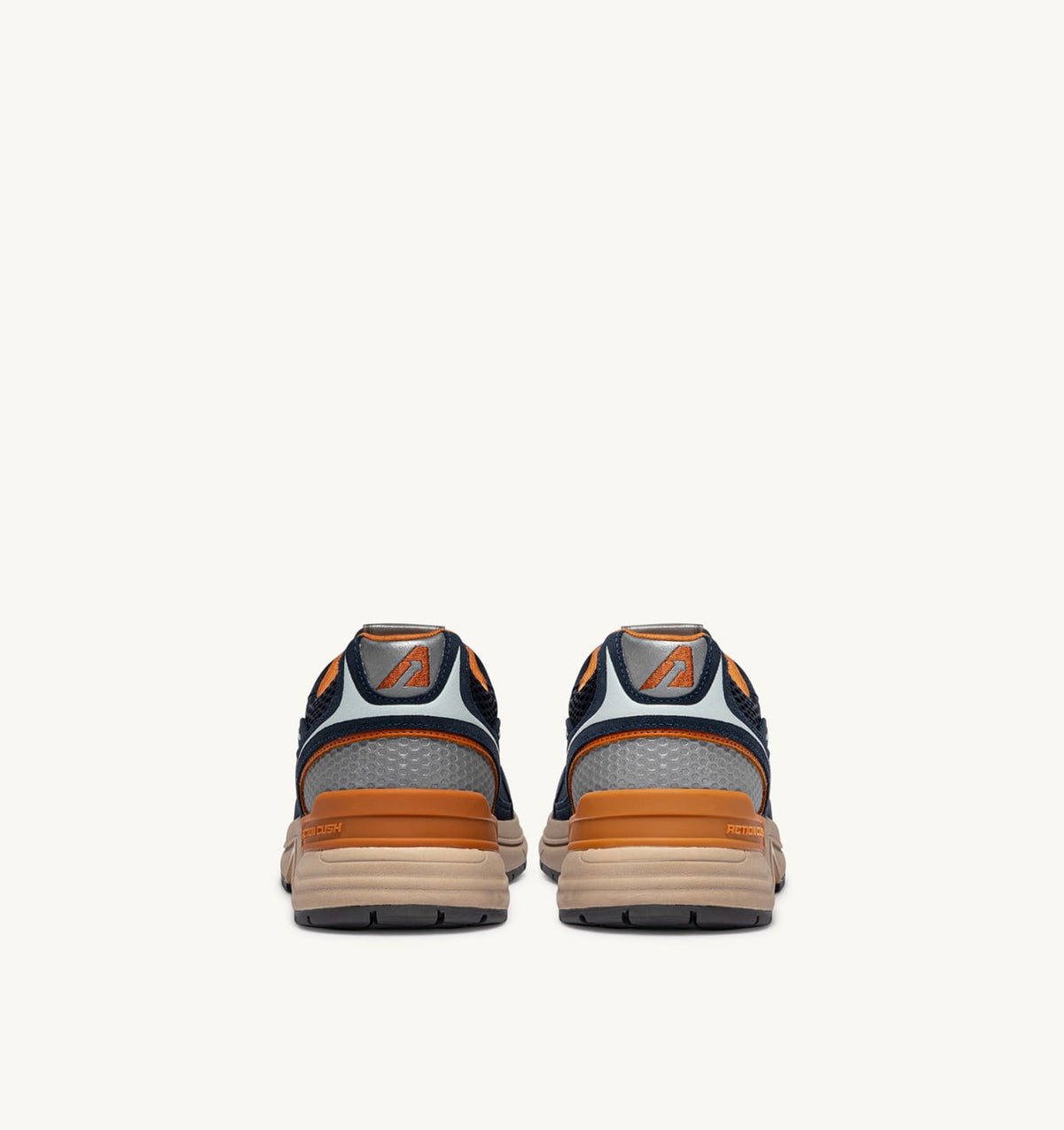 AUTRY Man HYPERWAY SNEAKERS IN MIDNIGHT AND TOMATO CREAM SUEDE AND MESH