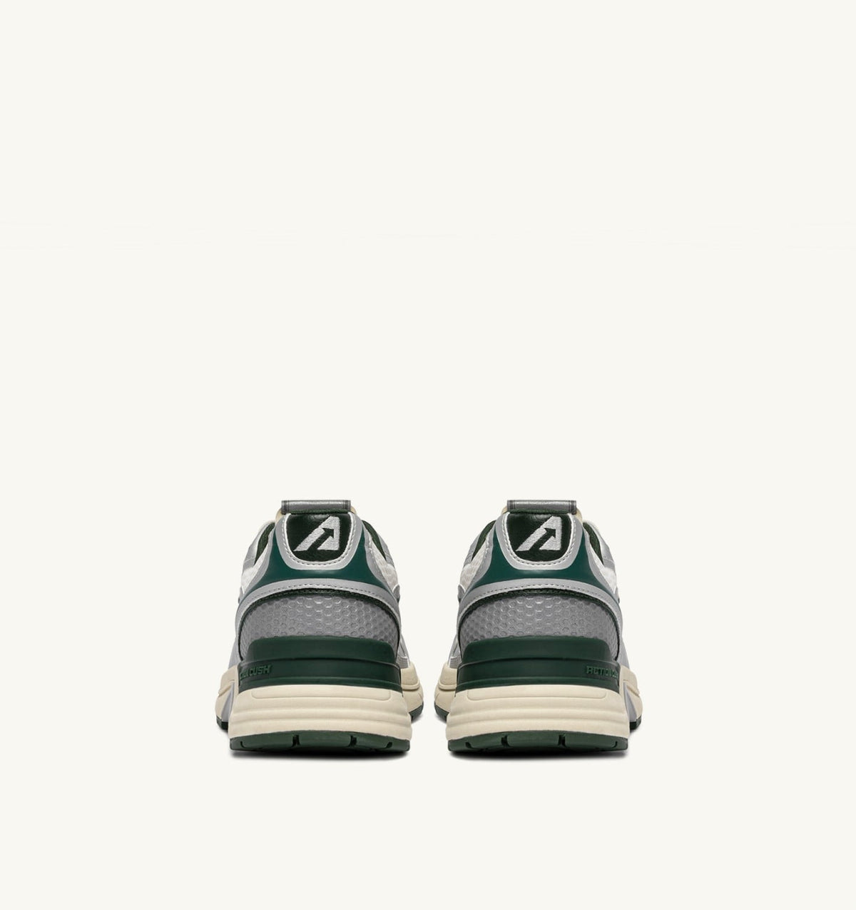 AUTRY Man HYPERWAY SNEAKERS IN SILVER, WHISPER WHITE AND MOUNTAIN SYNTHETIC LEATHER AND MESH