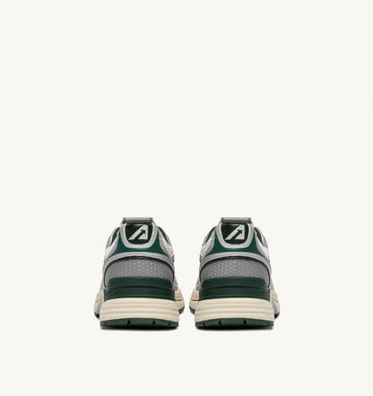 AUTRY Man HYPERWAY SNEAKERS IN SILVER, WHISPER WHITE AND MOUNTAIN SYNTHETIC LEATHER AND MESH