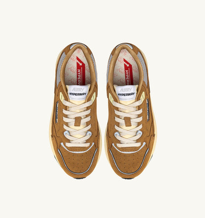 AUTRY Man HYPERWAY SNEAKERS IN COPPER AND SILVER MESH AND SUEDE