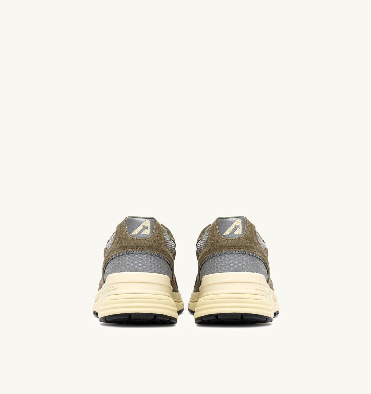 AUTRY Man HYPERWAY SNEAKERS IN THYME AND SILVER MESH AND SUEDE