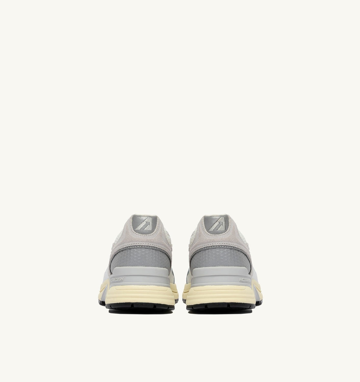 AUTRY Man HYPERWAY SNEAKERS IN WHITE AND GRAY MESH AND LEATHER