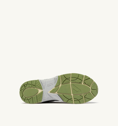 AUTRY Man HYPERWAY SNEAKERS IN SILVER SEA GRASS AND CYPRESS SYNTHETIC LEATHER AND MESH