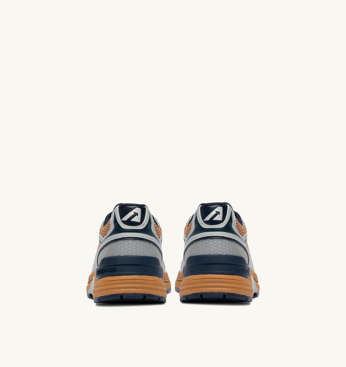 AUTRY Man HYPERWAY SNEAKERS IN SILVER BISCUIT AND SPACE SYNTHETIC LEATHER AND MESH
