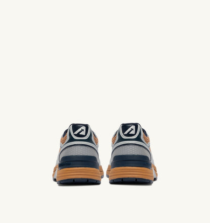 AUTRY Man HYPERWAY SNEAKERS IN SILVER BISCUIT AND SPACE SYNTHETIC LEATHER AND MESH