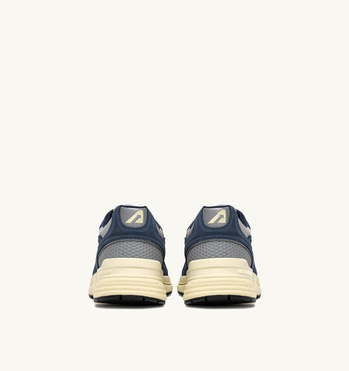 AUTRY Man HYPERWAY SNEAKERS IN DENIM AND SILVER MESH AND SUEDE