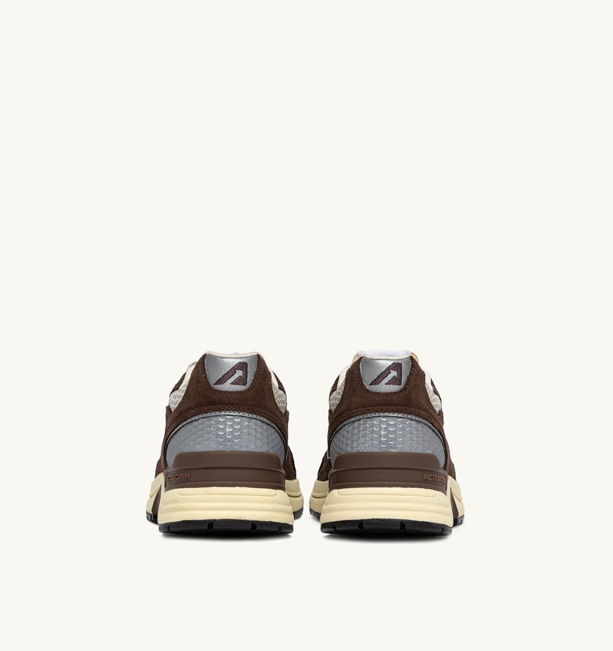 AUTRY Man HYPERWAY SNEAKERS IN SAND AND BRICK RED MESH AND SUEDE