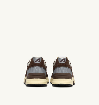 AUTRY Man HYPERWAY SNEAKERS IN SAND AND BRICK RED MESH AND SUEDE