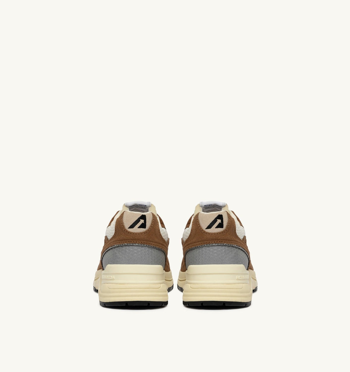 AUTRY Man HYPERWAY SNEAKERS IN CIGAR AND SILVER MESH AND SUEDE