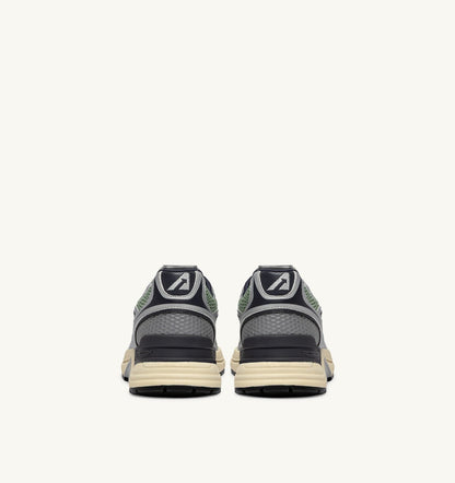 AUTRY Man HYPERWAY SNEAKERS IN SILVER, TEA AND BLACKENED PEARL SYNTHETIC LEATHER AND MESH