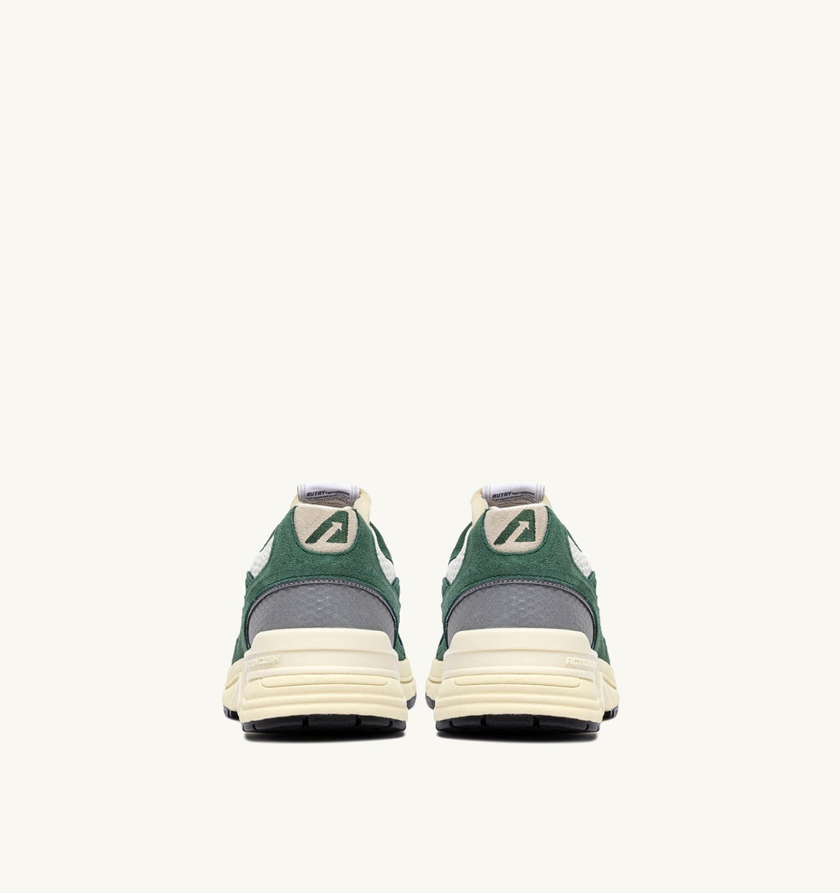 AUTRY Man HYPERWAY SNEAKERS IN MALACHITE AND SILVER MESH AND SUEDE