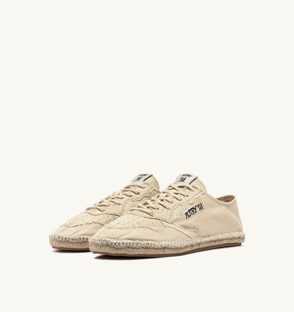 AUTRY Man SANDY ESPADRILLES IN IVORY CANVAS