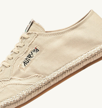 AUTRY Man SANDY ESPADRILLES IN IVORY CANVAS