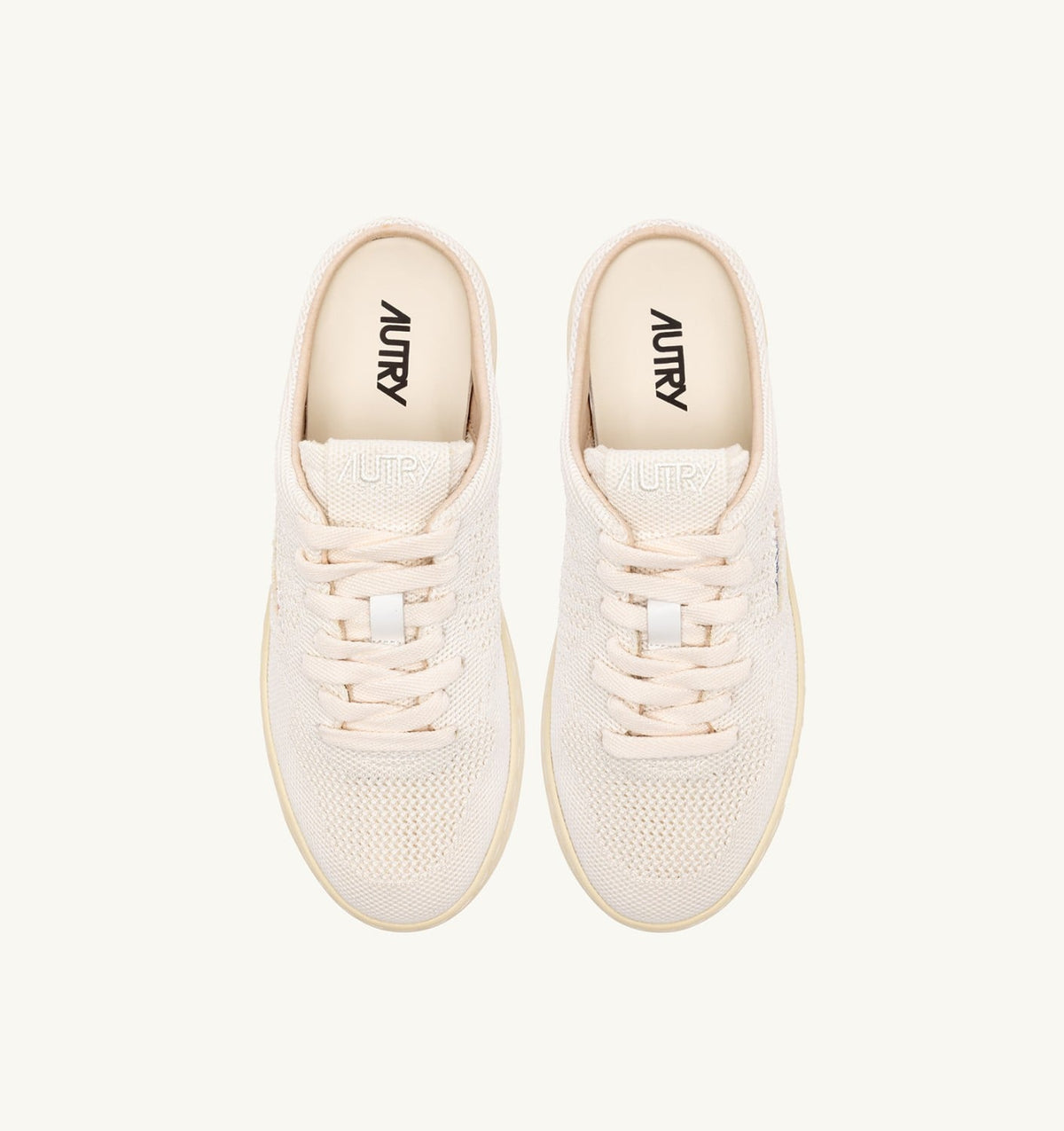 AUTRY Man EASEKNIT MULE SNEAKERS COLOR IVORY WHITE