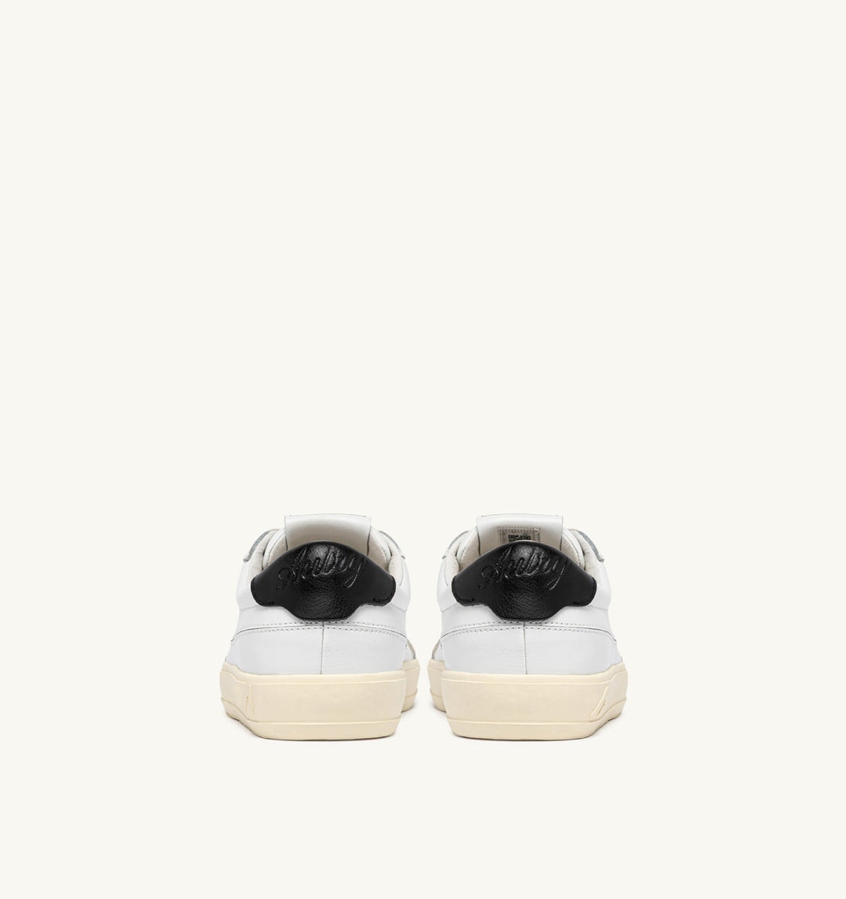 AUTRY Man WINDSCAPE LOW SNEAKERS IN WHITE AND BLACK LEATHER