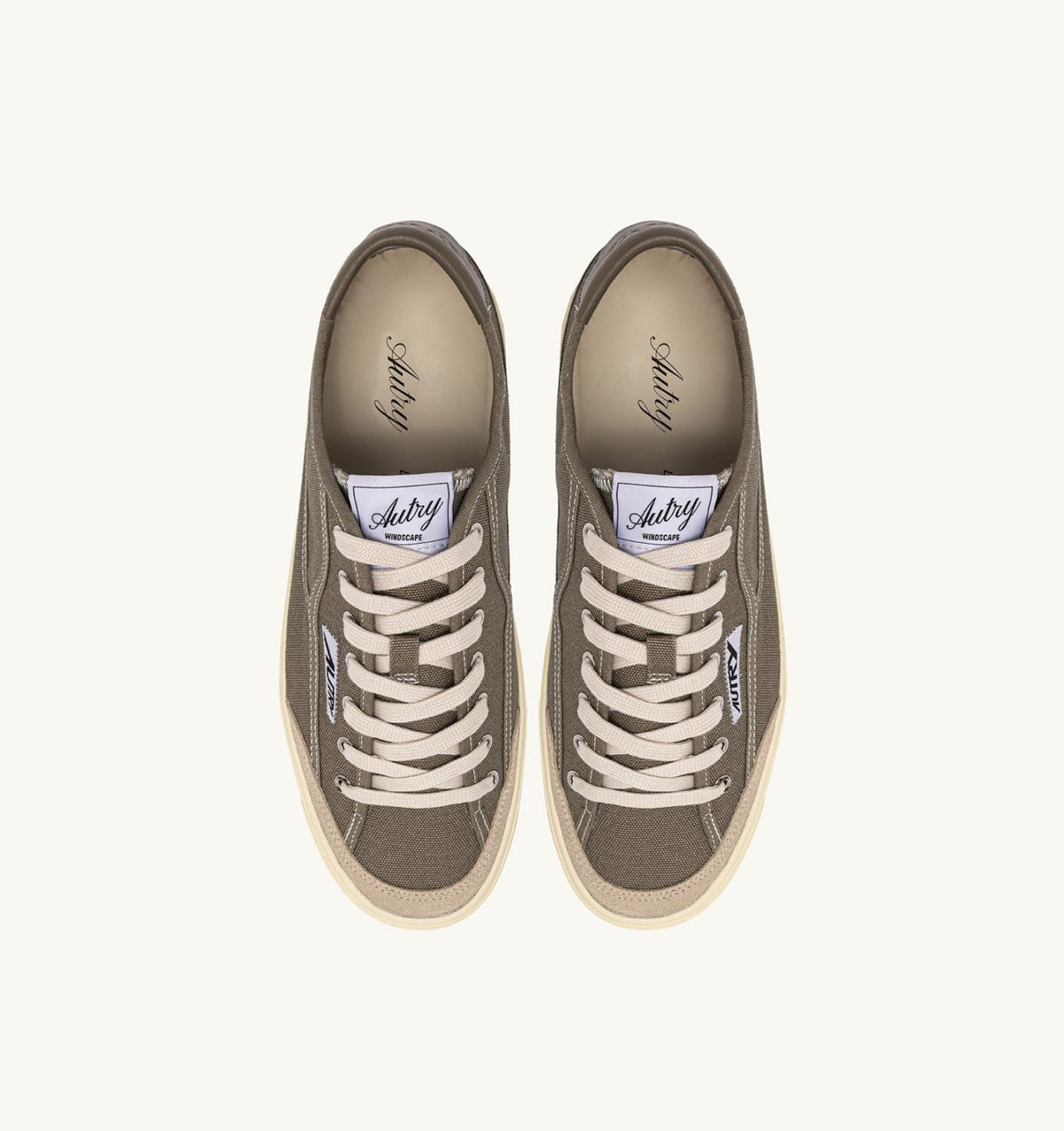 AUTRY Man WINDSCAPE LOW SNEAKERS IN MILITARY CANVAS