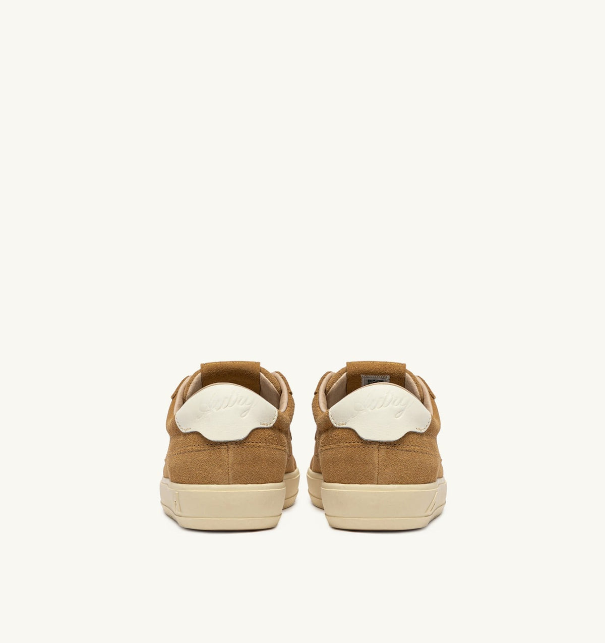 AUTRY Man WINDSCAPE LOW SNEAKERS IN COPPER BROWN AND MARSHMALLOW SUEDE
