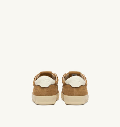 AUTRY Man WINDSCAPE LOW SNEAKERS IN COPPER BROWN AND MARSHMALLOW SUEDE