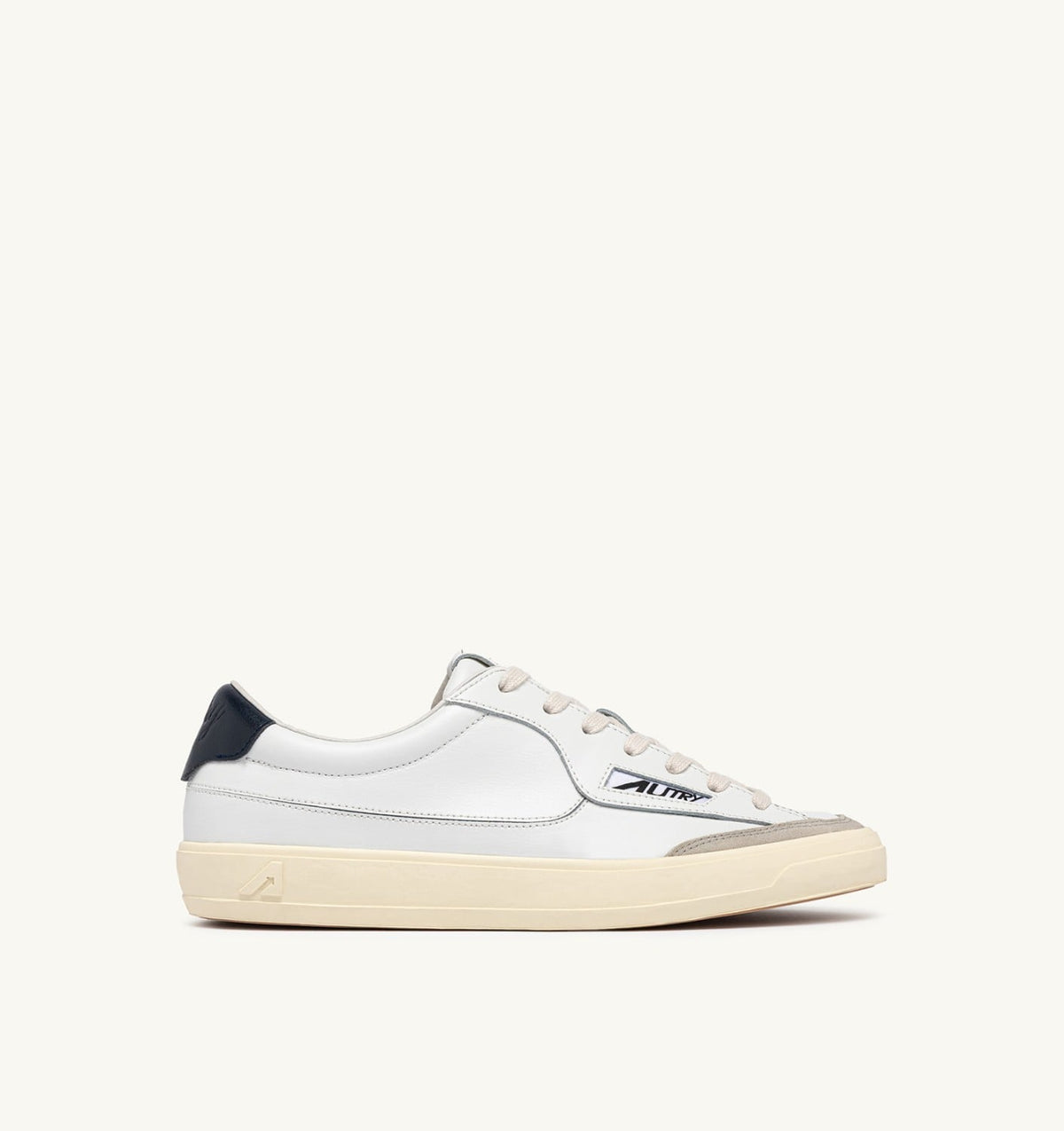 AUTRY Man WINDSCAPE LOW SNEAKERS IN WHITE AND SPACE LEATHER