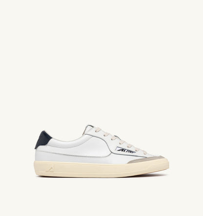 AUTRY Man WINDSCAPE LOW SNEAKERS IN WHITE AND SPACE LEATHER