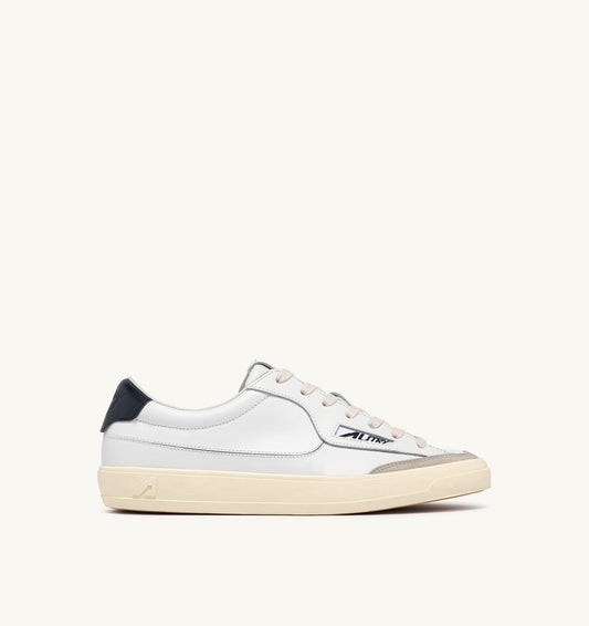 AUTRY Man WINDSCAPE LOW SNEAKERS IN WHITE AND SPACE LEATHER