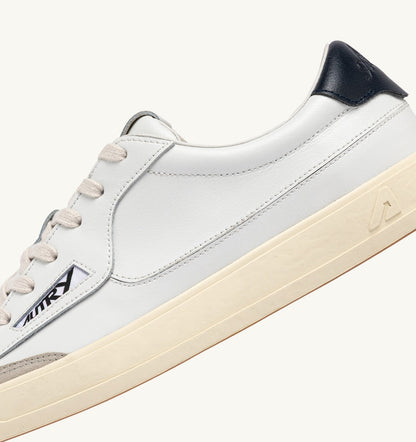 AUTRY Man WINDSCAPE LOW SNEAKERS IN WHITE AND SPACE LEATHER