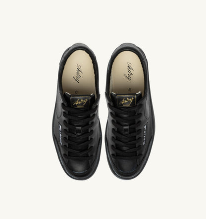 AUTRY Man WINDSCAPE LOW SUPER VINTAGE SNEAKERS IN BLACK LEATHER