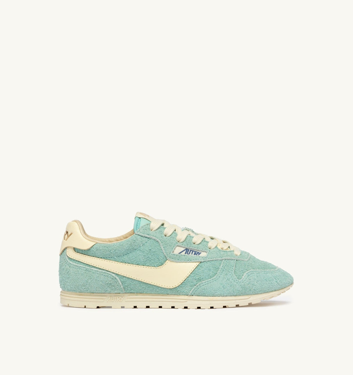 AUTRY Man WINDSPIN SNEAKERS IN JASMINE AND RUTABAGA SUEDE AND LEATHER