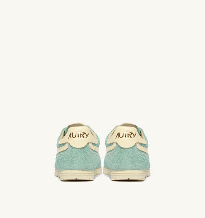 AUTRY Man WINDSPIN SNEAKERS IN JASMINE AND RUTABAGA SUEDE AND LEATHER