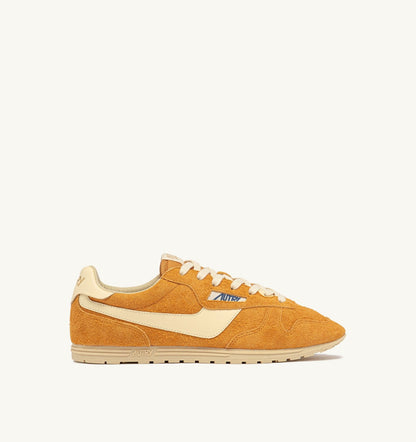 AUTRY Man SNEAKERS WINDSPIN IN SUEDE AND LEATHER COLOR CADMIUM AND RUTABAGA