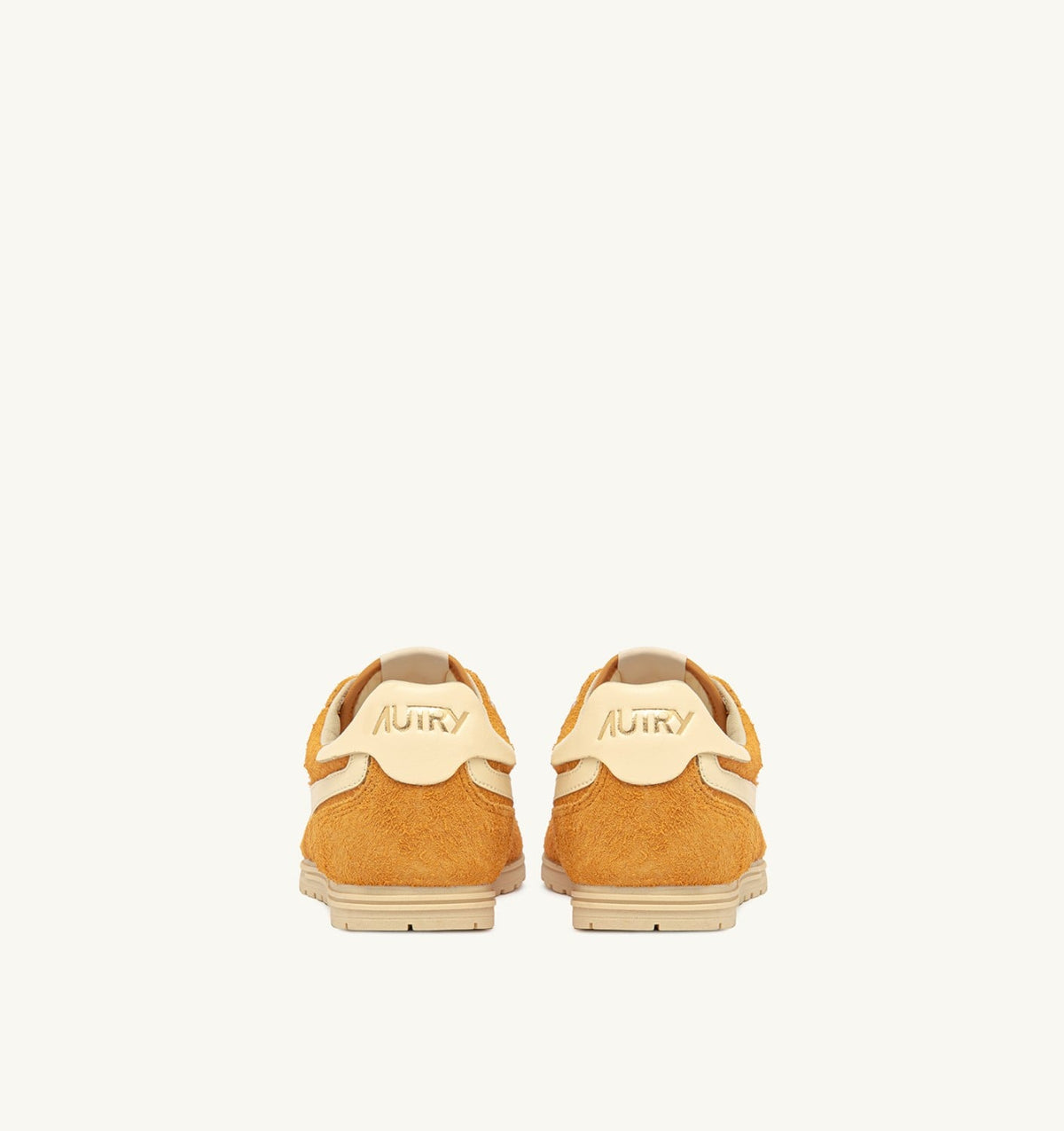 AUTRY Man SNEAKERS WINDSPIN IN SUEDE AND LEATHER COLOR CADMIUM AND RUTABAGA