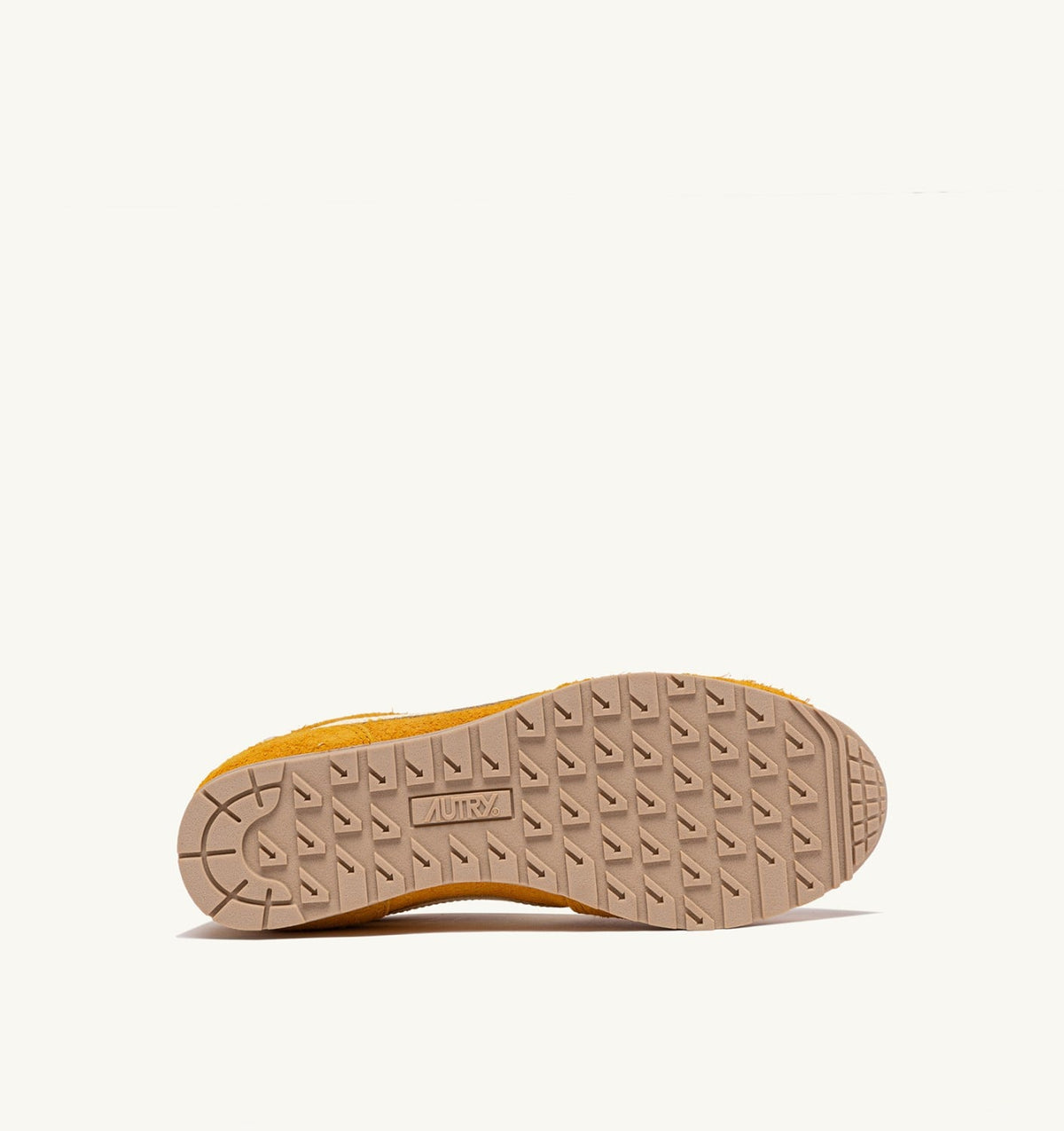AUTRY Man SNEAKERS WINDSPIN IN SUEDE AND LEATHER COLOR MINERAL YELLOW AND RUTABAGA