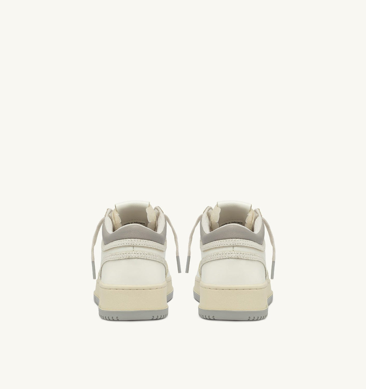 AUTRY Man MED-WAY SNEAKERS IN LEATHER COLOR MARSHMALLOW AND VAPOR