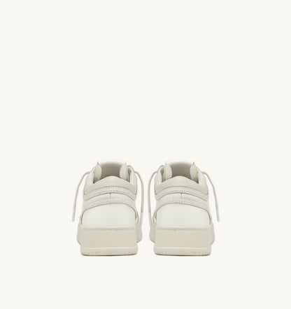 AUTRY Man MED-WAY SNEAKERS IN LEATHER COLOR MARSHMALLOW AND WHITE