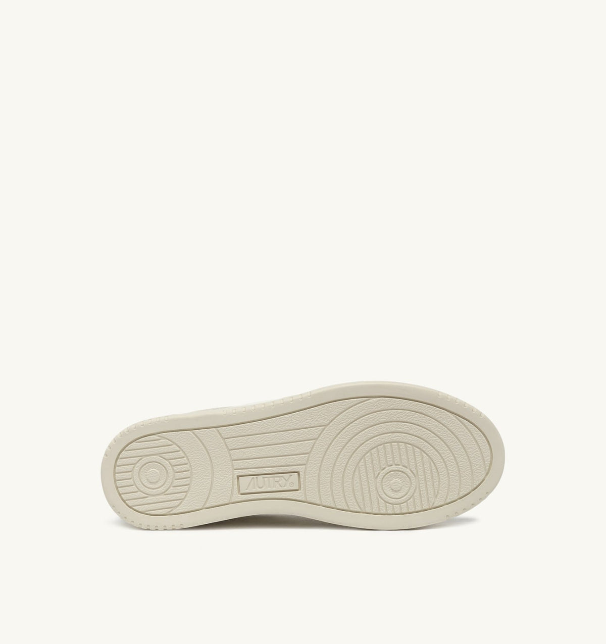 AUTRY Man MED-WAY SNEAKERS IN LEATHER COLOR MARSHMALLOW AND WHITE