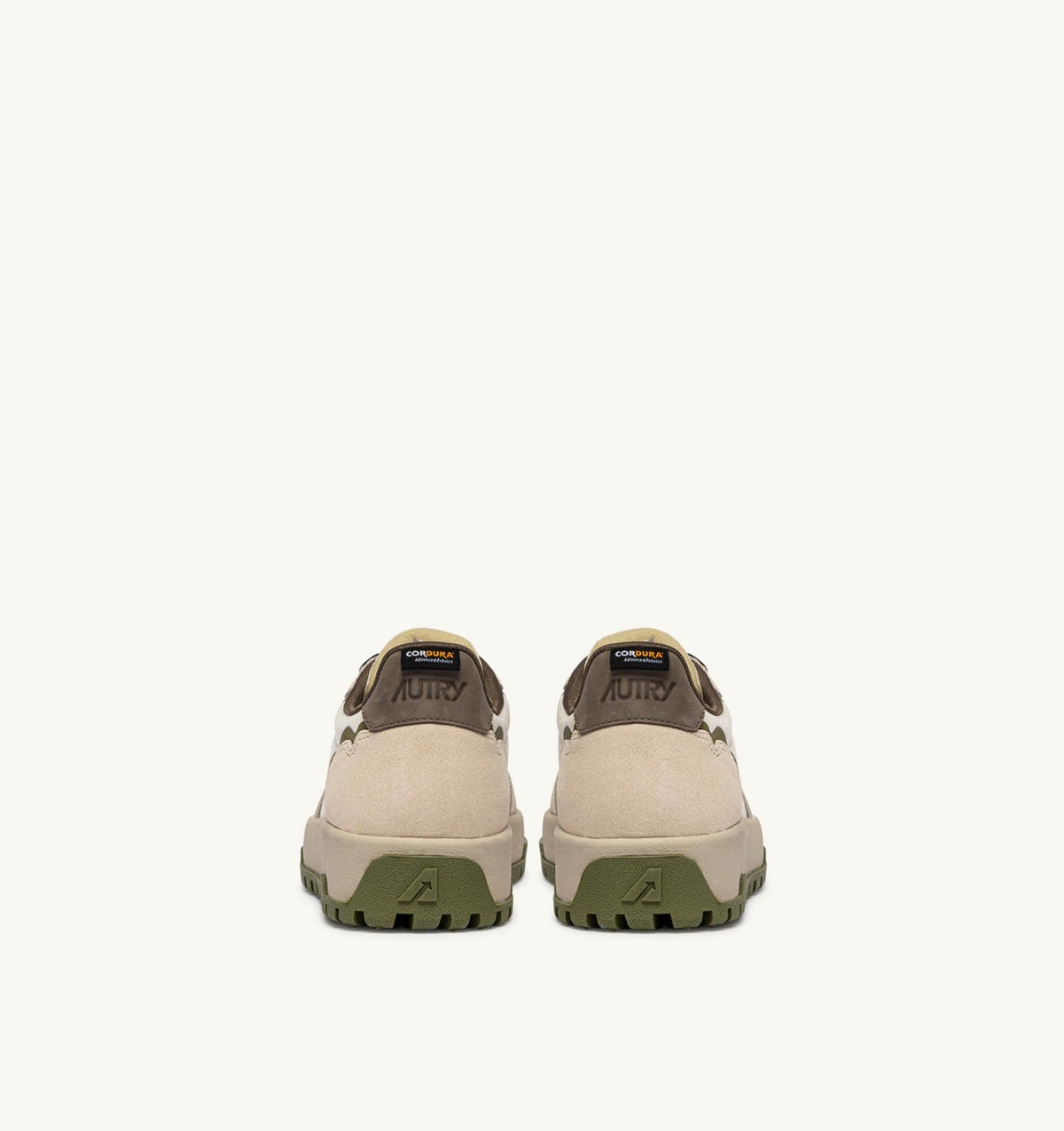 AUTRY Man WILDPACE LOW SNEAKERS IN WIFE AND CHOCOLATE RIPSTOP NYLON AND SUEDE