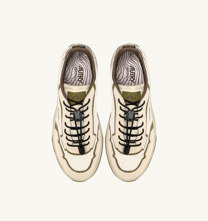 AUTRY Man WILDPACE LOW SNEAKERS IN WIFE AND CHOCOLATE RIPSTOP NYLON AND SUEDE