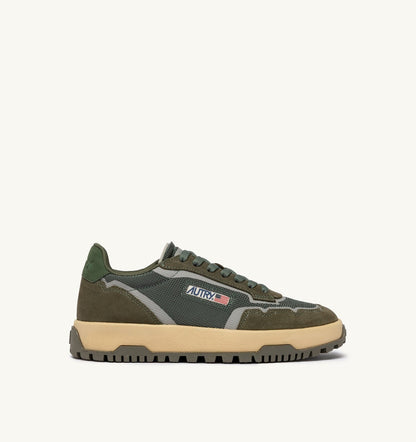 AUTRY Man WILDPACE LOW SNEAKERS IN SCHIO AND MILITARY DRAGON MESH AND SUEDE