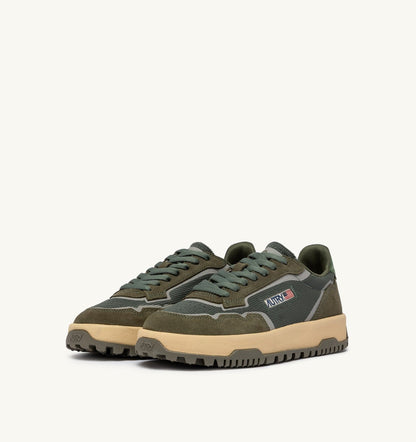 AUTRY Man WILDPACE LOW SNEAKERS IN SCHIO AND MILITARY DRAGON MESH AND SUEDE
