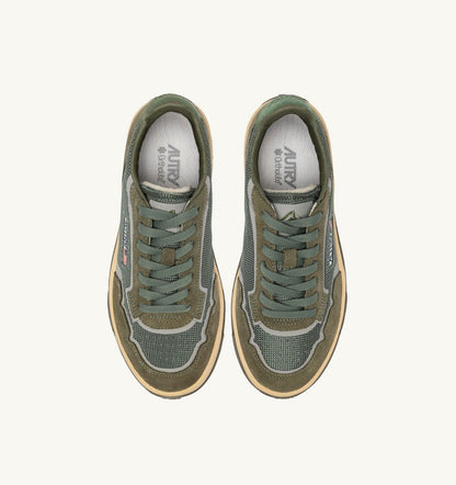 AUTRY Man WILDPACE LOW SNEAKERS IN SCHIO AND MILITARY DRAGON MESH AND SUEDE