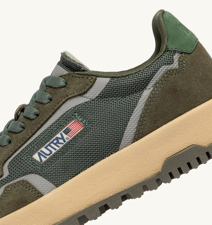 AUTRY Man WILDPACE LOW SNEAKERS IN SCHIO AND MILITARY DRAGON MESH AND SUEDE