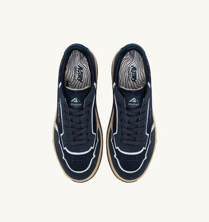 AUTRY Man WILDPACE LOW SNEAKERS IN BLUETTE DRAGON MESH AND SUEDE