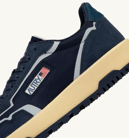 AUTRY Man WILDPACE LOW SNEAKERS IN BLUETTE DRAGON MESH AND SUEDE
