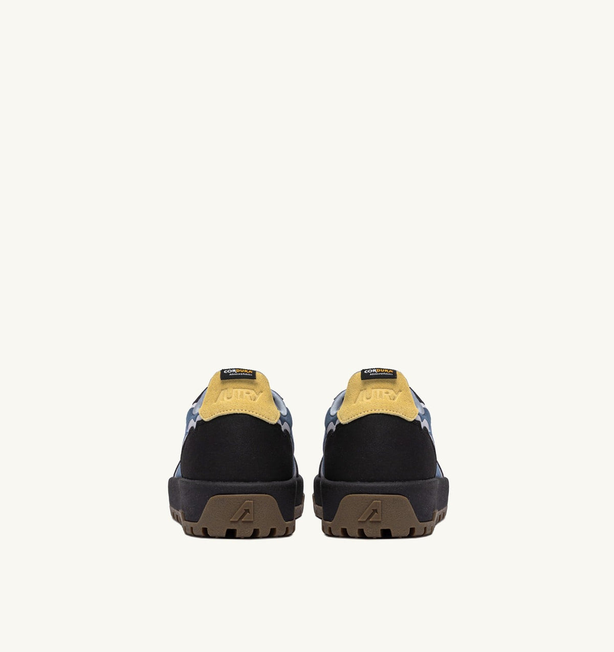 AUTRY Man WILDPACE LOW SNEAKERS IN RIPSTOP NYLON AND LEATHER COLOR DARK BLUE AND BLACK