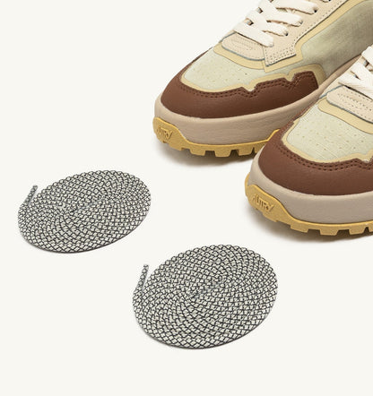 AUTRY Man WILDPACE LOW SNEAKERS IN RIPSTOP NYLON AND LEATHER COLOR FOG AND THRUSH