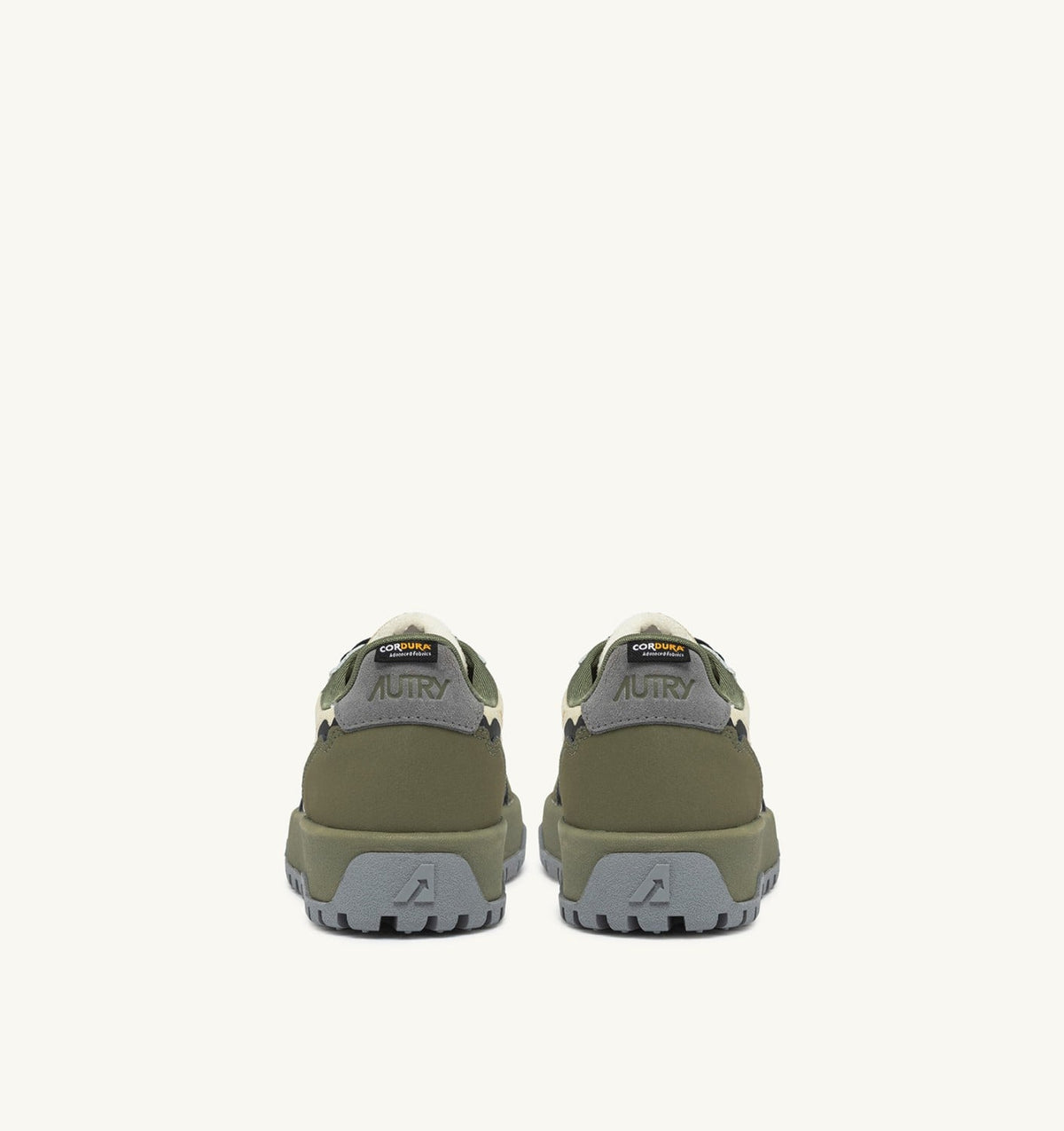 AUTRY Man WILDPACE LOW SNEAKERS IN RIPSTOP NYLON AND LEATHER COLOR CASTLE WALL AND TITANIUM